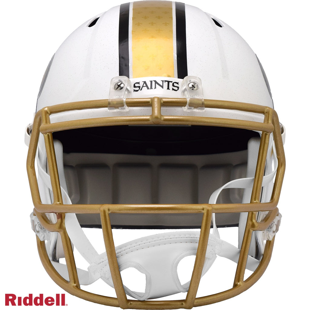 New Orleans Saints Helmet Riddell Replica Full Size Speed Style On-Field Alternate 2025 - Special Order - 13