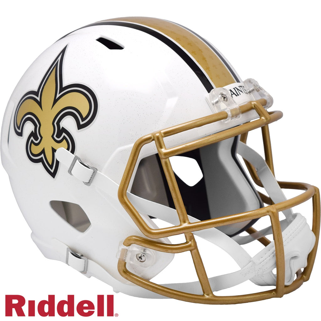 New Orleans Saints Helmet Riddell Replica Full Size Speed Style On-Field Alternate 2025 - Special Order - 13