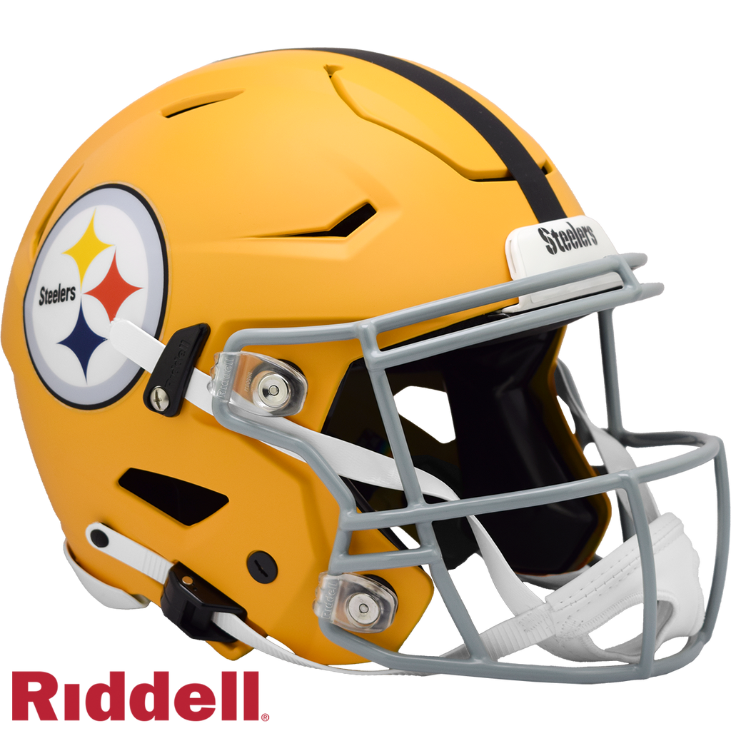 Pittsburgh Steelers Helmet Riddell Authentic Full Size SpeedFlex Style On-Field Alternate 2025 - Special Order - 13