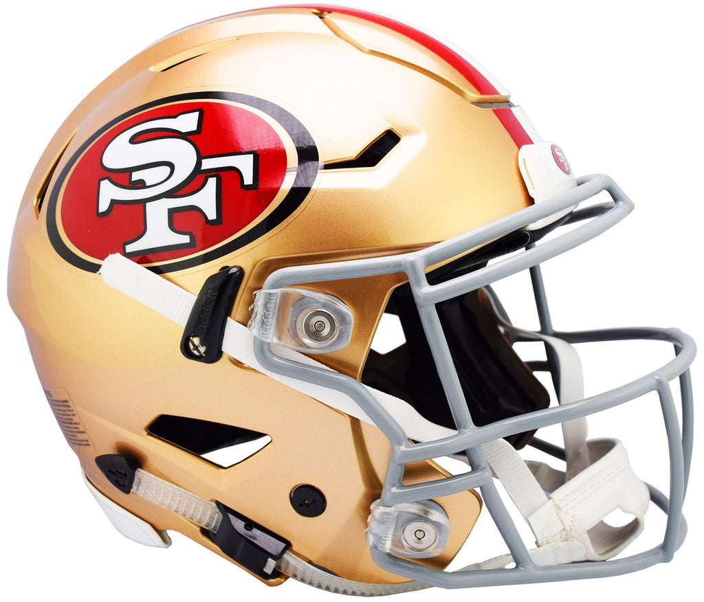San Francisco 49ers Helmet Riddell Authentic Full Size SpeedFlex Style - Riddell
