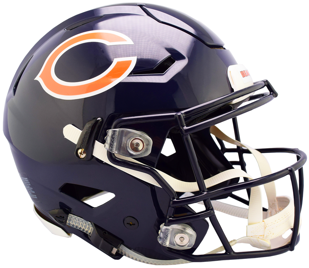 Chicago Bears Helmet Riddell Authentic Full Size SpeedFlex Style - Riddell
