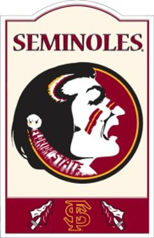 Florida State Seminoles Sign Metal Nostalgic CO - Riddell