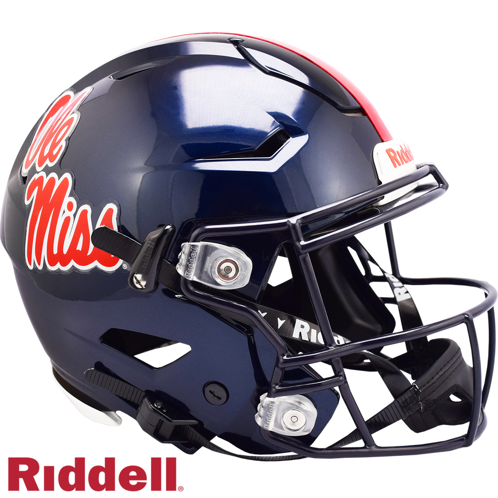 Mississippi Rebels Helmet Riddell Authentic Full Size SpeedFlex Style - Special Order - Riddell