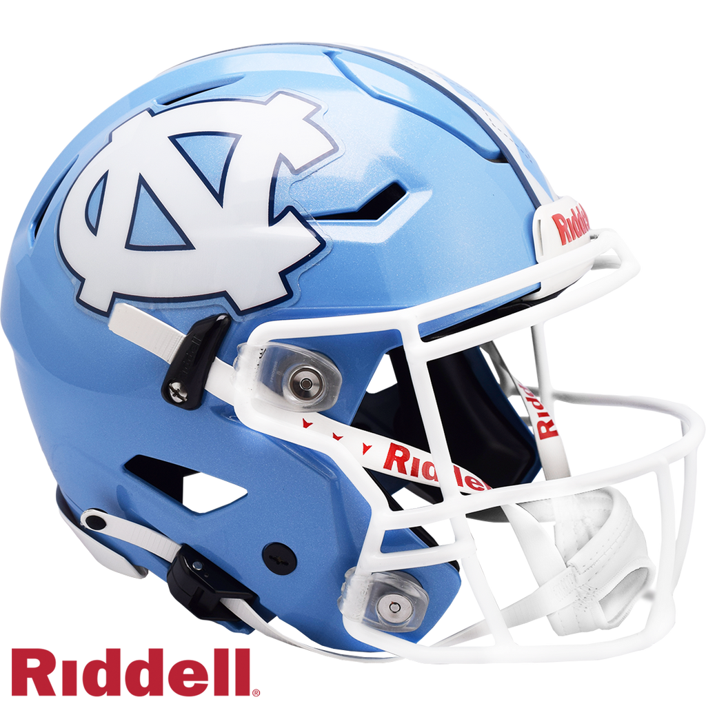 North Carolina Tar Heels Helmet Riddell Authentic Full Size SpeedFlex Style Argyle Stripe  - Special Order - Riddell