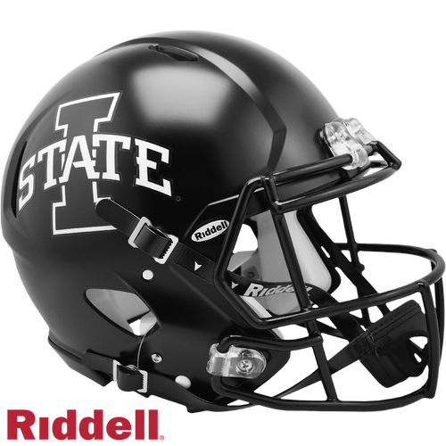 Iowa State Cyclones Helmet Riddell Authentic Full Size Speed Style Satin Black - Special Order - Riddell