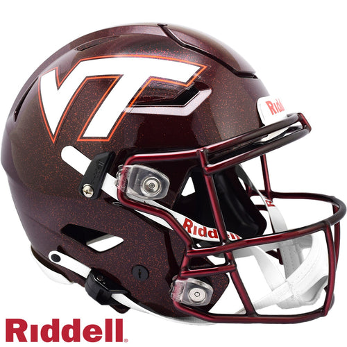 Virginia Tech Hokies Helmet Riddell Authentic Full Size SpeedFlex Style Maroon - Special Order - Riddell