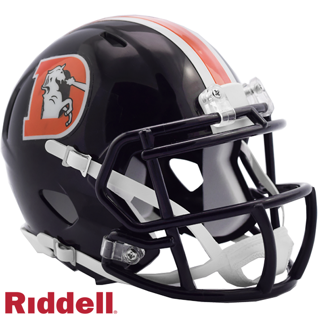 Denver Broncos Helmet Riddell Replica Mini Speed Style Color Rush Periodic Restock - Riddell