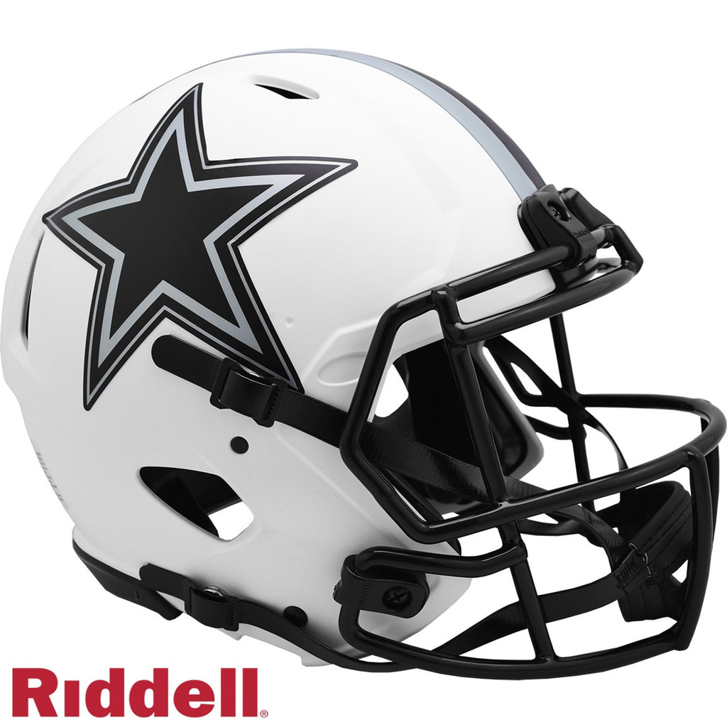 Dallas Cowboys Helmet Riddell Authentic Full Size Speed Style Lunar Eclipse Alternate -