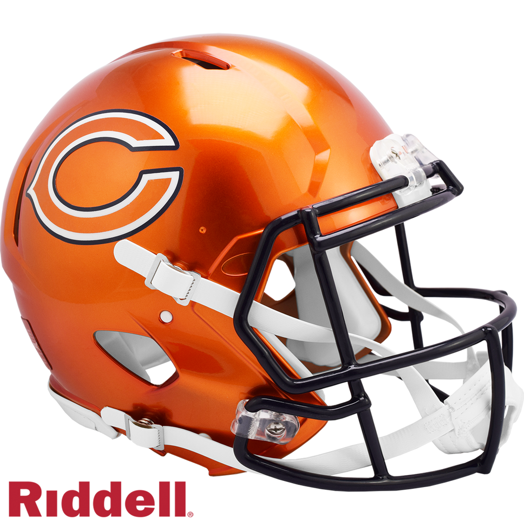 Chicago Bears Helmet Riddell Authentic Full Size Speed Style FLASH Alternate - Riddell