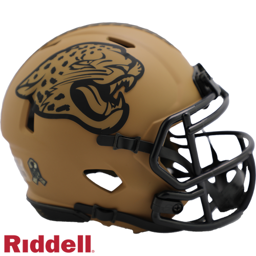 Jacksonville Jaguars Helmet Riddell Replica Mini Speed Style Salute To Service 2023 - Riddell