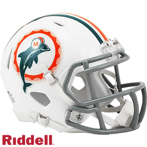 Miami Dolphins Helmet Riddell Replica Mini Speed Style Tribute Periodic Restock - Riddell