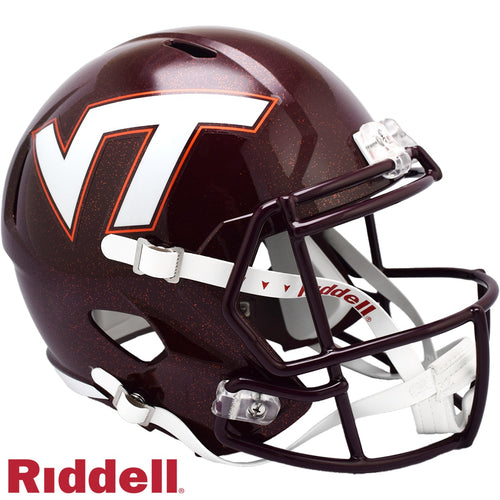 Virginia Tech Hokies Helmet Riddell Replica Full Size Speed Style Maroon - Special Order - Riddell