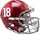 Alabama Crimson Tide Helmet Riddell Replica Full Size Speed Style #18 - Riddell