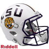 LSU Tigers Helmet Riddell Replica Full Size Speed Style White - Riddell