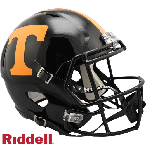 Tennessee Volunteers Helmet Riddell Replica Full Size Speed Style Dark Mode - Riddell