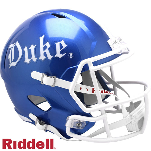 Duke Blue Devils Helmet Riddell Replica Full Size Speed Style Gothic Blue - Riddell