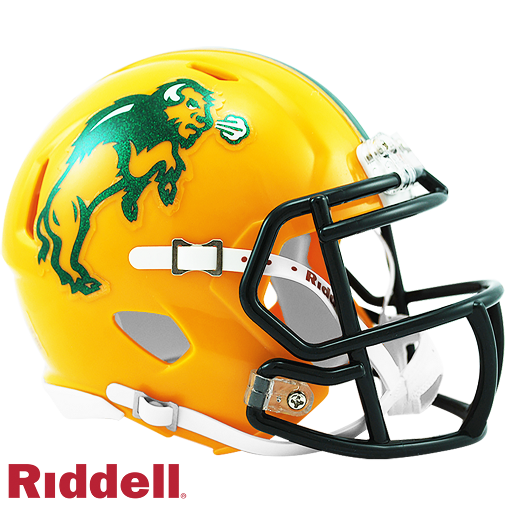 North Dakota State Bison Helmet Riddell Replica Mini Speed Style - 9