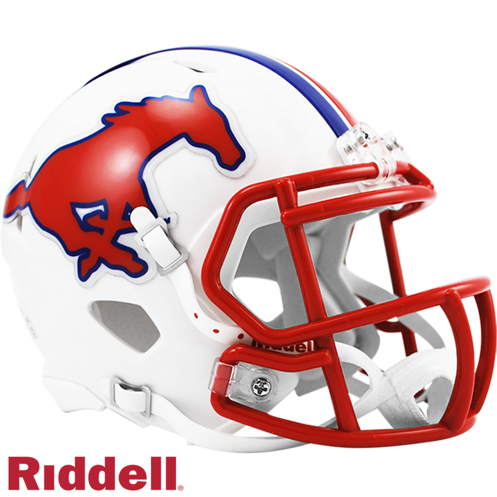 SMU Mustangs Helmet Riddell Replica Mini Speed Style - Riddell