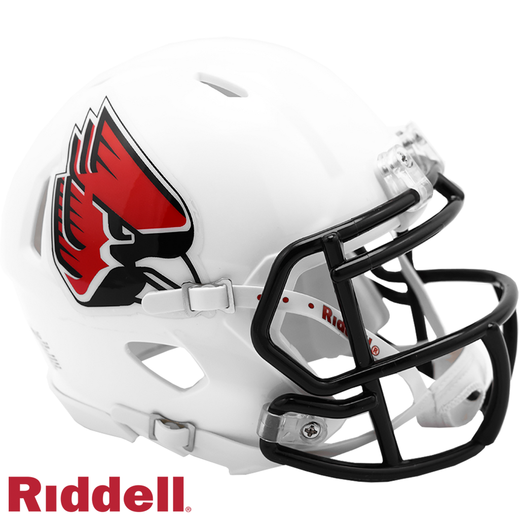 Ball State Cardinals Helmet Riddell Replica Mini Speed Style - Riddell