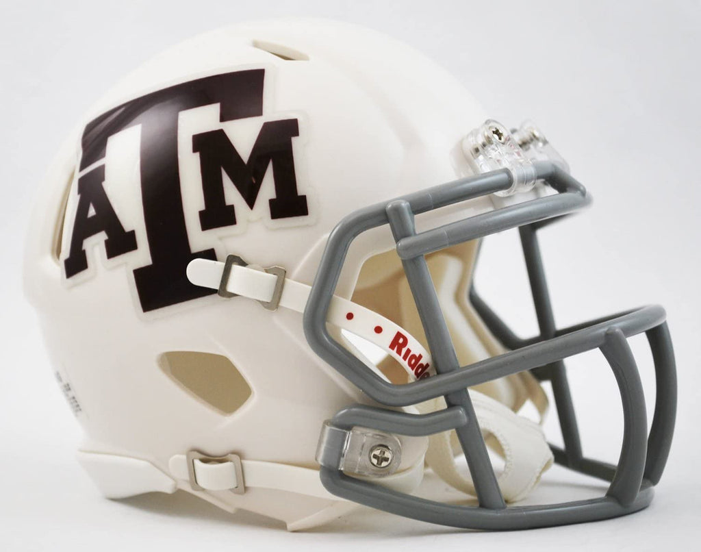 Texas A&M Aggies Speed Mini Helmet - White Alternate - Riddell