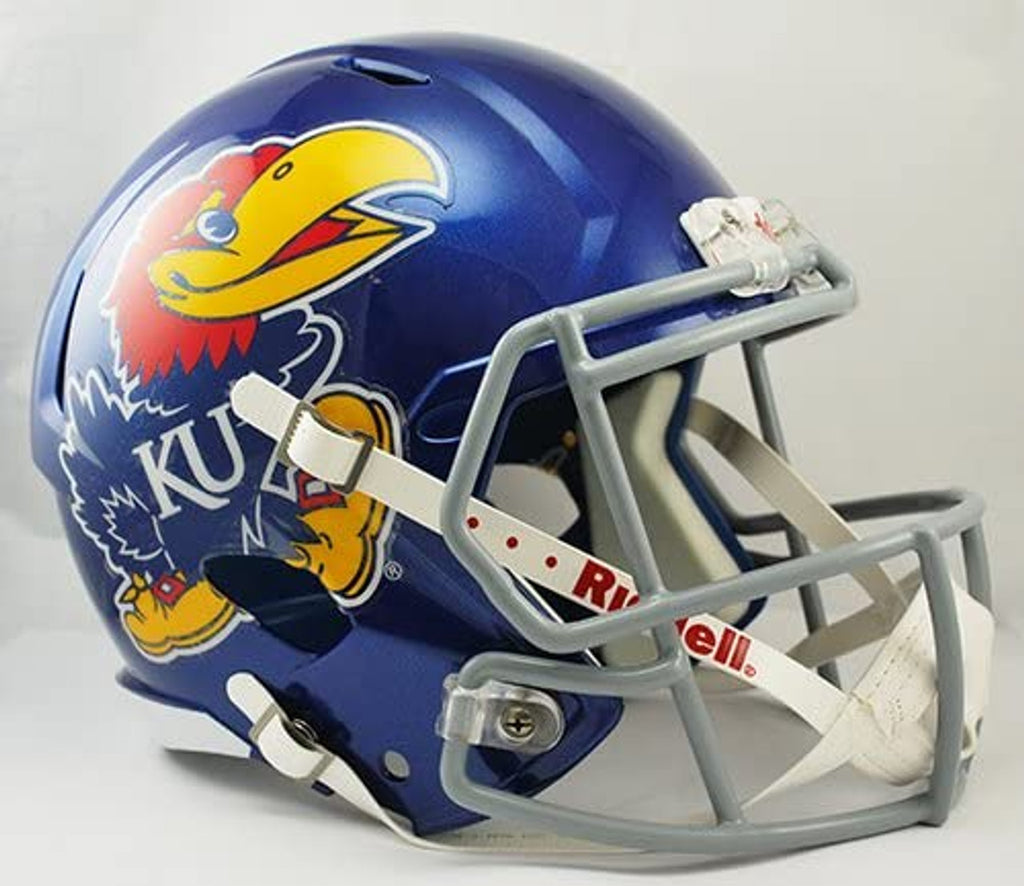 Kansas Jayhawks Deluxe Replica Speed Helmet - Special Order - Riddell