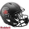 South Carolina Gamecocks Helmet Riddell Replica Full Size Speed Style Matte Black - Riddell