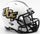 Central Florida Knights Helmet Riddell Replica Mini Speed Style Matte White - Riddell