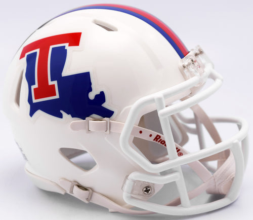 Louisiana Tech Bulldogs Helmet Riddell Replica Mini Speed Style White - Riddell