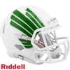 North Texas Mean Green Helmet Riddell Replica Mini Speed Style Matte White - Riddell
