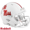 Mississippi Rebels Helmet Riddell Replica Mini Speed Style White - Riddell