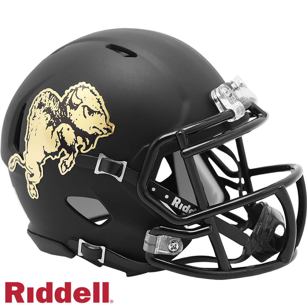 Colorado Buffaloes Helmet Riddell Replica Mini Speed Style Chrome Alternate - Riddell