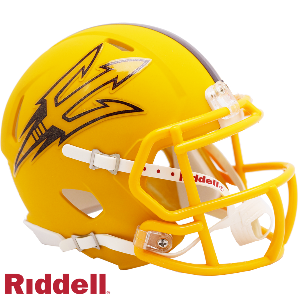 Arizona State Sun Devils Helmet Riddell Replica Mini Speed Style Gold - Riddell