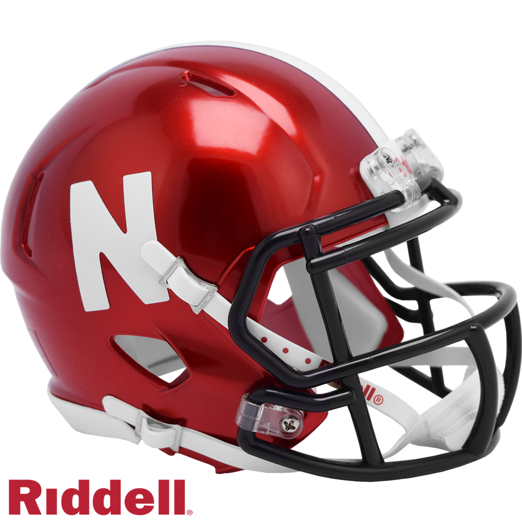 Nebraska Cornhuskers Helmet Riddell Replica Mini Speed Style FLASH Alternate - Riddell