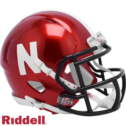 Nebraska Cornhuskers Helmet Riddell Replica Mini Speed Style FLASH Alternate - Riddell