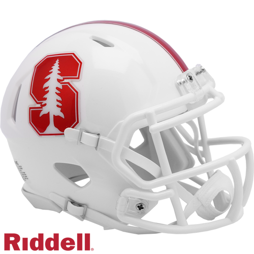 Stanford Cardinal Helmet Riddell Replica Mini Speed Style White - Riddell