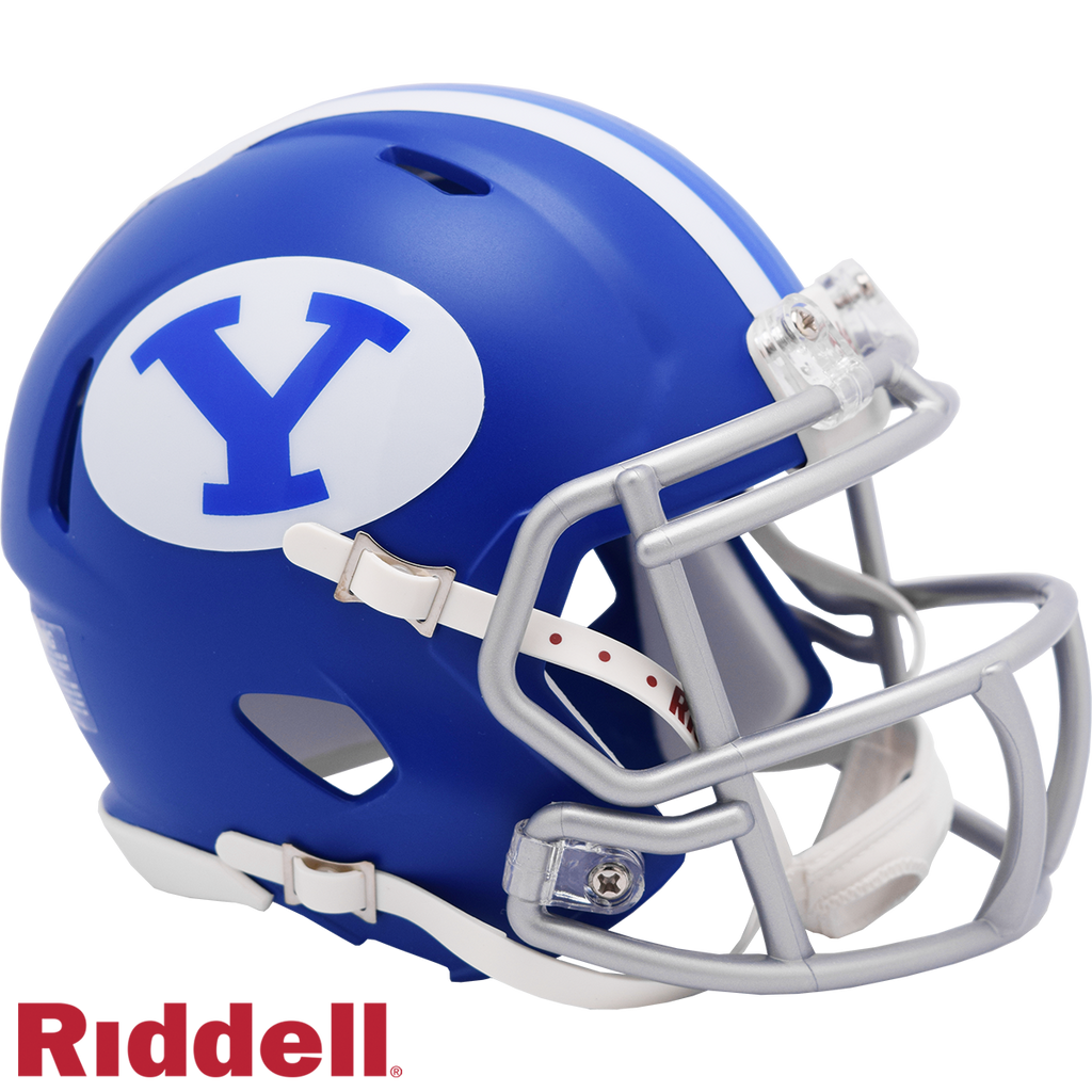BYU Cougars Helmet Riddell Replica Mini Speed Style Royal - Riddell