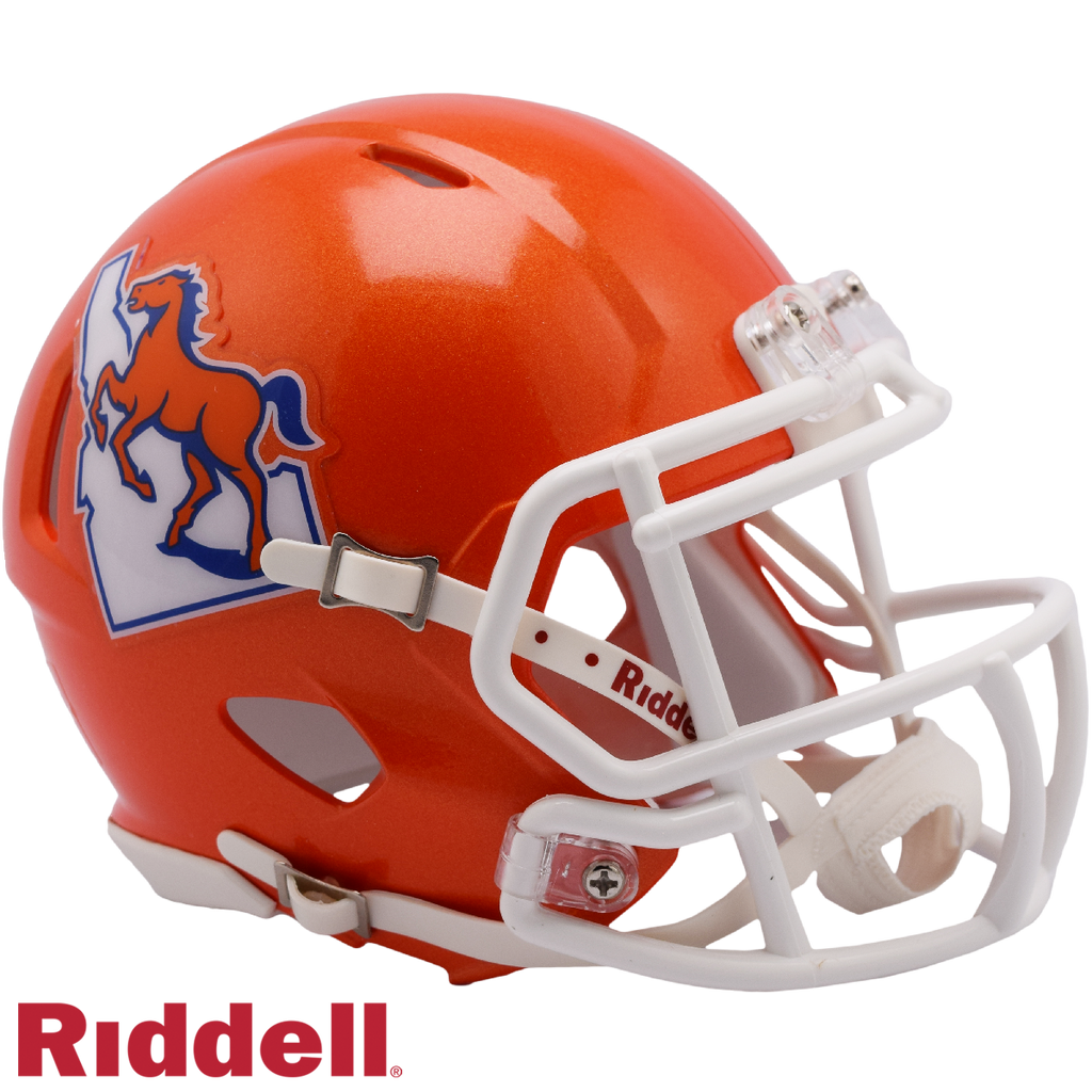 Boise State Broncos Helmet Riddell Replica Mini Speed Style Throwback - Riddell