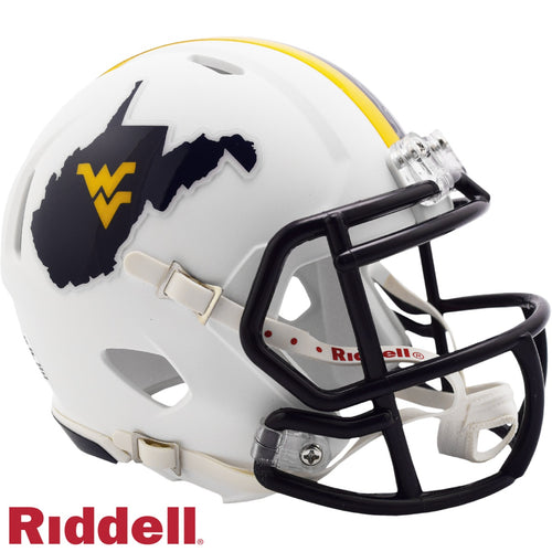 West Virginia Mountaineers Helmet Riddell Replica Mini Speed Style Country Roads - Riddell