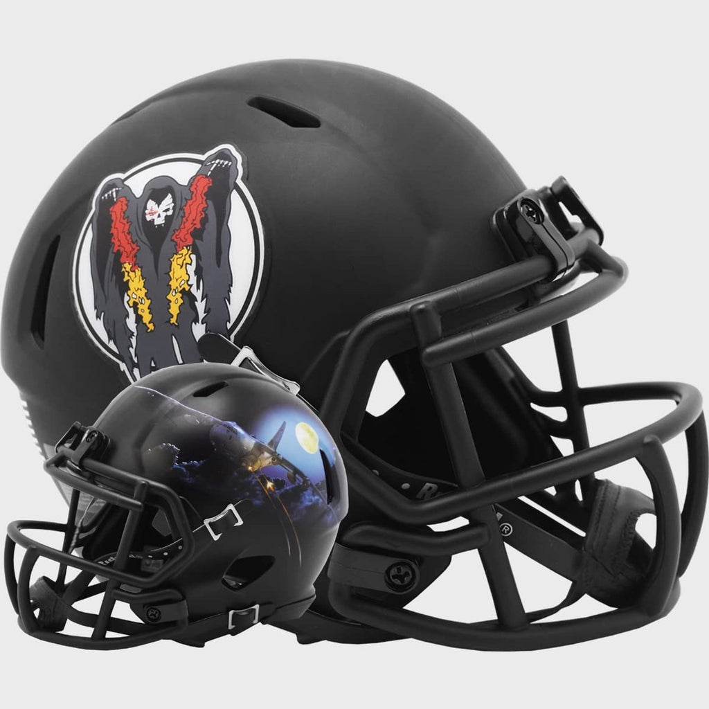 Air Force Falcons Helmet Riddell Replica Mini Speed Style Ghostrider Design - Riddell