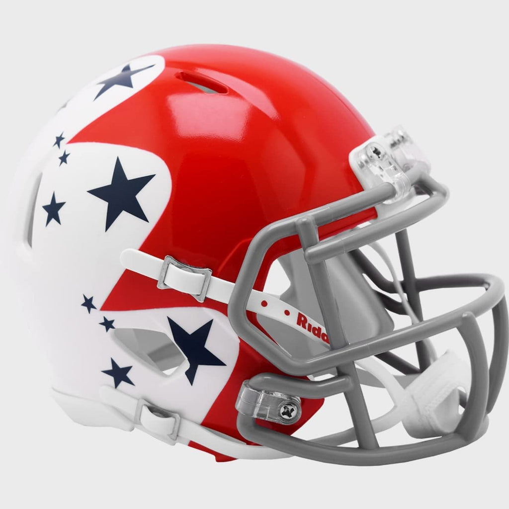 Air Force Falcons Helmet Riddell Replica Mini Speed Style Red White and Blue Design - Riddell