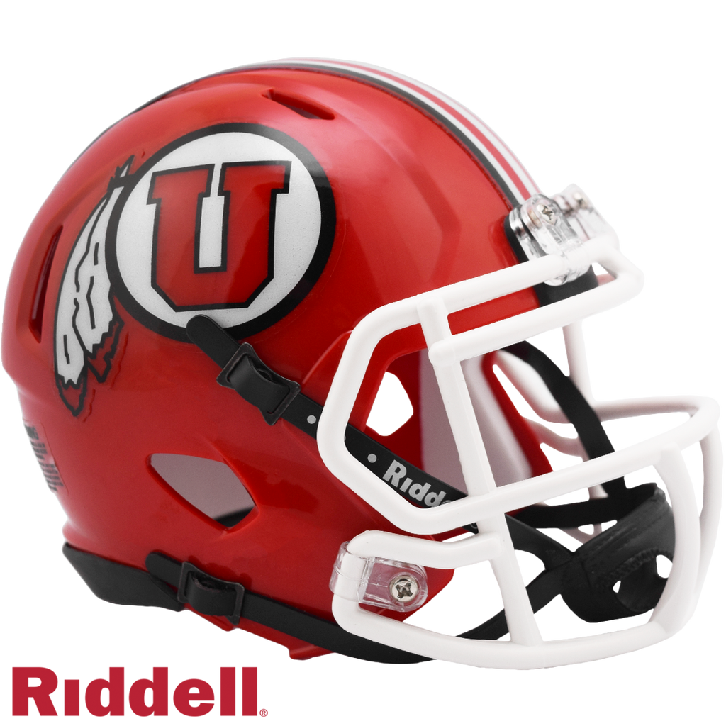 Utah Utes Helmet Riddell Replica Mini Speed Style Red - Riddell