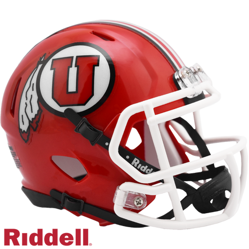 Utah Utes Helmet Riddell Replica Mini Speed Style Red - Riddell