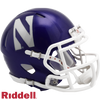 Northwestern Wildcats Helmet Riddell Replica Mini Speed Style Purple - Riddell