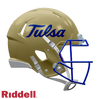 Tulsa Golden Hurricane Helmet Riddell Replica Mini Speed Style Gold - Riddell