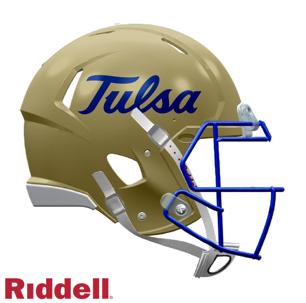 Tulsa Golden Hurricane Helmet Riddell Replica Mini Speed Style Gold - Riddell