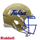 Tulsa Golden Hurricane Helmet Riddell Replica Mini Speed Style Gold - Riddell