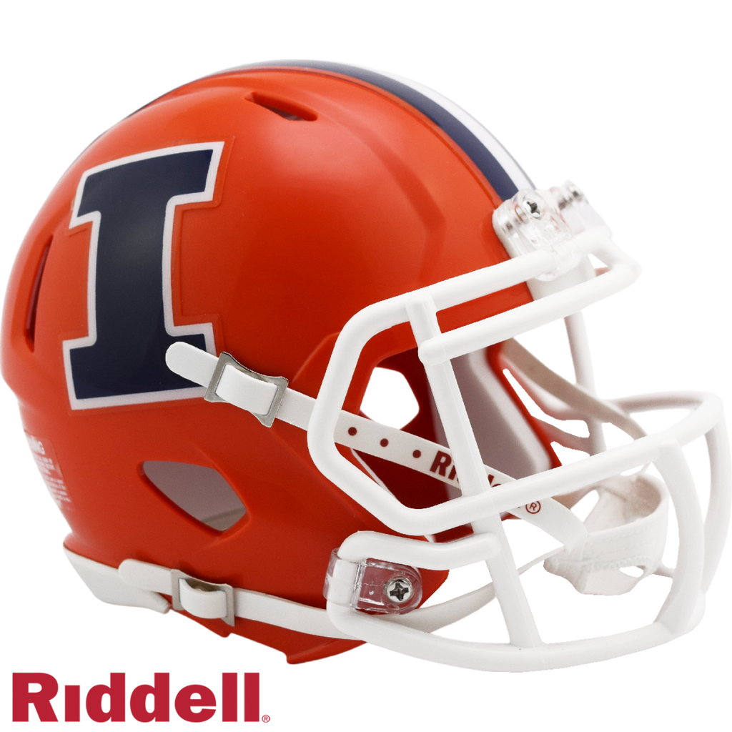 Illinois Fighting Illini Helmet Riddell Replica Mini Speed Style - Riddell