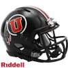 Utah Utes Helmet Riddell Replica Mini Speed Style Black - Riddell