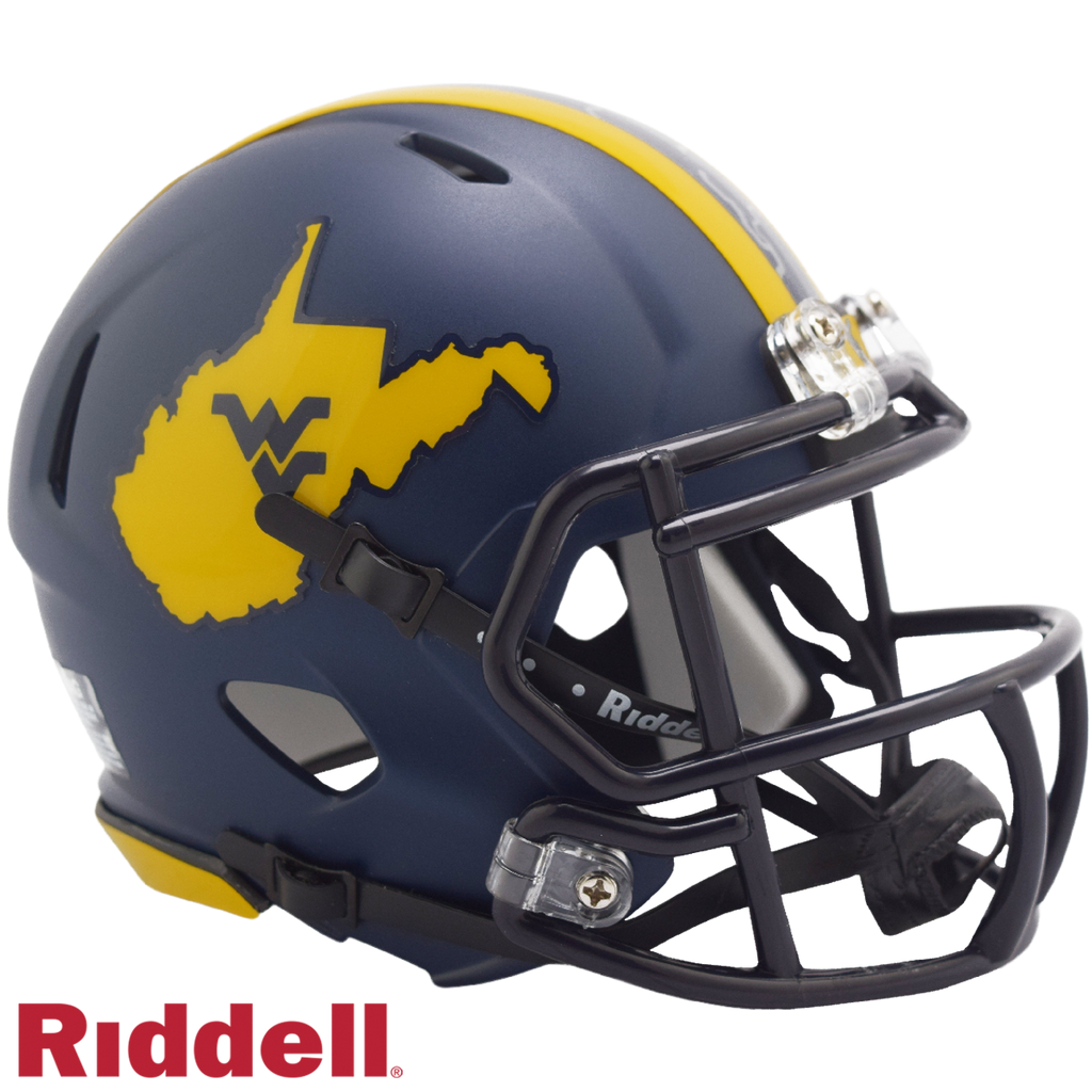 West Virginia Mountaineers Helmet Riddell Replica Mini Speed Style Country Roads 2023 - 12