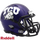 TCU Horned Frogs Helmet Riddell Replica Mini Speed Style Satin Purple - Riddell